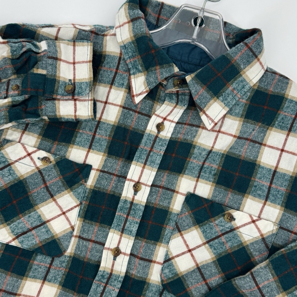 Vintage 90s John Blair Men's Plaid Flannel Shirt Large Lumberjack Outdoor Hiking